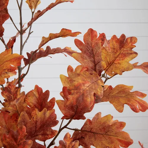 Miniatura 4 de Nearly Natural Árbol de otoño artificial de roble otoñal de 5 pies