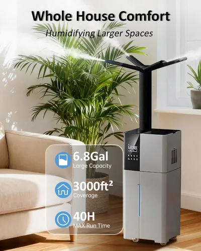 Miniatura 2 de Humidificador Lacidoll para Habitación Grande, Humidificadores de 26L/6.8Gal para Toda la Casa para Dormitorio Hogar 3000 pies cuadrados, 1800ml/H