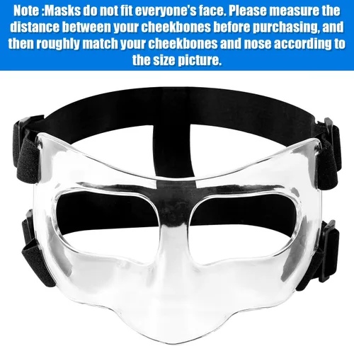 Miniatura 3 de Nose Guard for Broken Nose, Adjustable Face Shield Mask with Pads Sports Face Mask Protector for Adults and Teens Basketball Soccer Sports