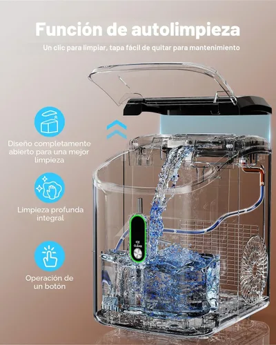 Miniatura 4 de Silonn Máquina de hielo Nugget para encimera, máquina de hielo de pellets con función de autolimpieza, la máquina de hielo sónico produce 33 libras