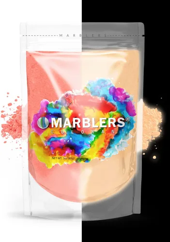 Miniatura 13 de MARBLERS - Polvo de mica que brilla en la oscuridad, pigmento brillante ultravioleta, no tóxico, libre de crueldad, tinte luminoso para luz negra
