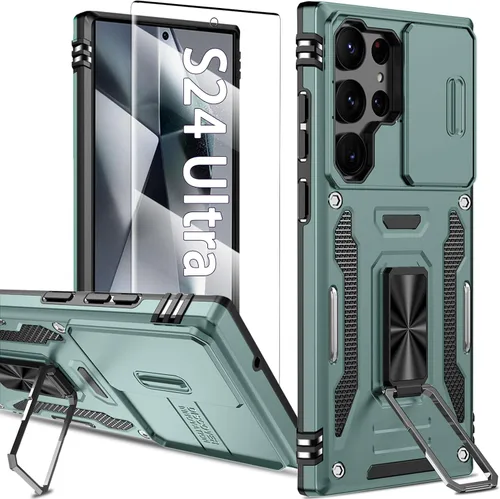 Miniatura 9 de Funda magnética para Samsung Galaxy Note 20 Ultra con soporte de anillo [con protector de pantalla] [Compatible con carga inalámbrica MagSafe] Funda