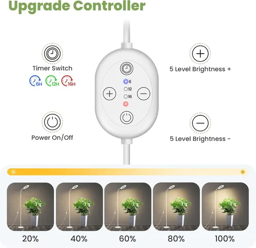 Miniatura 6 de Luces de Plantas Grandes para Cultivo en Interiores 24V, Espectro Completo Mejorado de 660nm, Luz de Cultivo LED LUMILEDS, Lámpara de Cultivo de 8.1