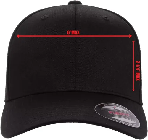 Miniatura 4 de Sombrero de ajuste flexible personalizado - Añade tu propio texto bordado - Sombrero ajustado
