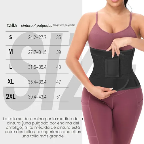 Miniatura 2 de VENUZOR Cinturón de entrenamiento de cintura para mujer – Faja reductora de cintura – Cinturón adelgazante – Cinturón deportivo (grado UP)