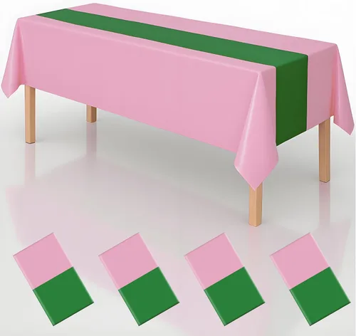 Miniatura 8 de 4 manteles de decoración de fiesta de cumpleaños 2 en 1 con estampado de patas, 54 x 108 pulgadas, mantel de pata de pata, mantel rectangular