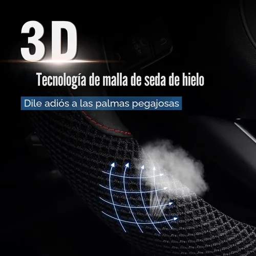 Miniatura 3 de KAFEEK Funda universal para volante, 15 pulgadas, piel de microfibra viscosa, transpirable, antideslizante, cálida en invierno y fresca en verano