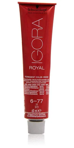 Miniatura 4 de Schwarzkopf Igora Royal, 6 – 77 Rubio Oscuro Cobre Extra, 60 ml