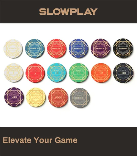Miniatura 6 de SLOWPLAY Nash - Fichas de póquer de cerámica a granel, fichas de póquer de cerámica de grado casino de 0.42 oz para Texas Hold'em, fichas 10