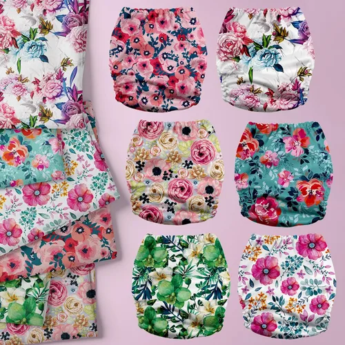 Miniatura 2 de Mama Koala Pañales de tela para bebé 3.0 con 6 insertos, con 2 bolsas reutilizables para húmedo y seco