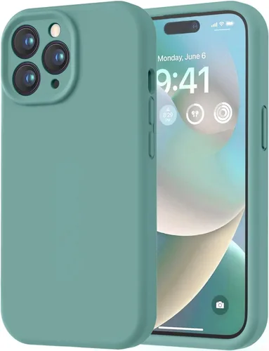 Miniatura 97 de LOVE 3000 Compatible con Funda para iPhone 15, [Cámara de Cobertura Completa de Silicona Suave] [Protección contra Caídas de 8 pies], Forro de Negro