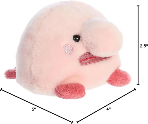 Miniatura 7 de Aurora Adorable Palm Pals Bart Blobfish - Juego de bolsillo - Diversión coleccionable - Rosa 5 pulgadas