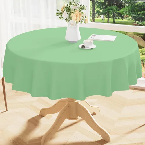 Miniatura 21 de Smiry Mantel cuadrado de vinilo impermeable de 54x54 pulgadas, protector de manteles de vinilo lavables, funda de mesa resistente a derrames