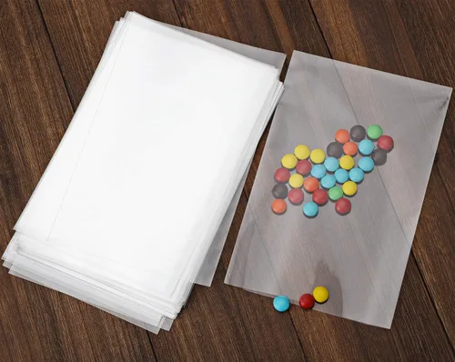 Miniatura 2 de 50 piezas de bolsas de celofán transparentes planas de 12" x 16" (A:30.5XL:40.6cm), bolsas de polietileno para dulces de 2.8 mils para envolver
