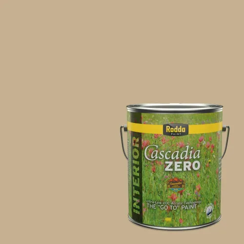 Miniatura 109 de Rodda Paint CASCADIA ZERO - Pintura plana e imprimación para interiores en uno, cuarto de galón, piel bronceada