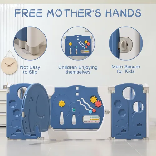Miniatura 5 de LulliSpace Corralito para Bebés, para Niños y Niños Pequeños, Centro de Actividades para Niños, Patio de Juegos de Seguridad, Cerca para Bebés