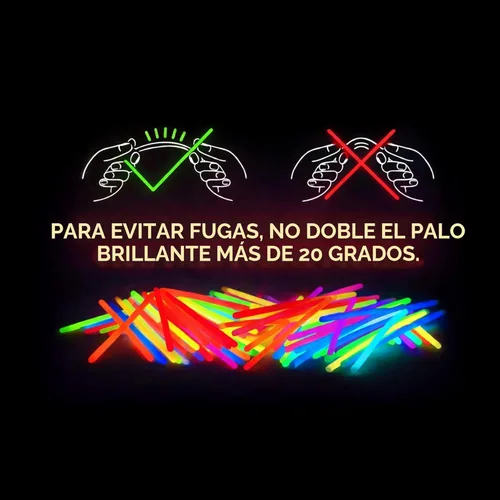 Miniatura 3 de PartySticks Glow Sticks - Paquete de 100 palos de luz que brillan en la oscuridad de 8 pulgadas, regalos de fiesta, decoraciones de fiesta