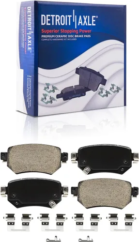 Miniatura 87 de Detroit Axle - Pastillas de freno traseras para Honda Odyssey 2011-2017 Pilot 2007-2013 MDX 2010-2013 ZDX 2010-2013 Pastillas de freno de cerámica