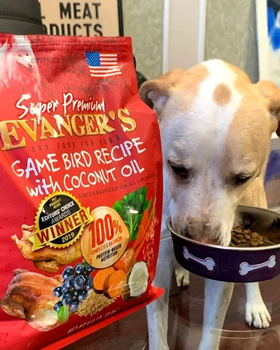 Miniatura 5 de Evanger's Super Gamebird Receta con aceite de coco alimento seco para perros – Bolsa de 4.4 libras – Fórmula hipoalergénica de pato y pavo – Sin