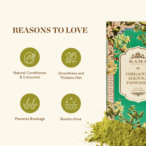 Miniatura 4 de Kama Ayurveda Henna en polvo 100% orgánico, 3.53 oz