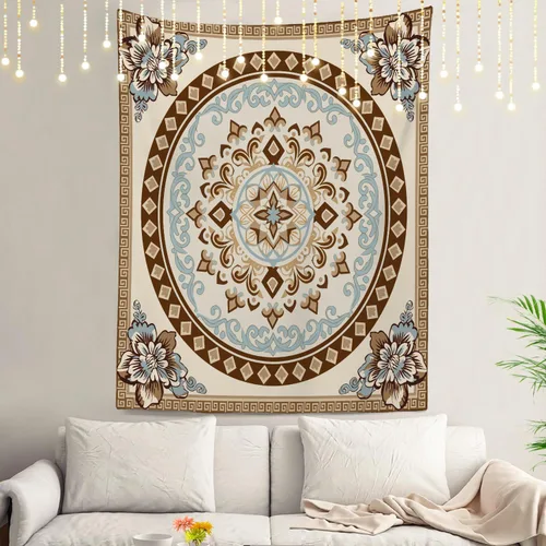 Miniatura 40 de Shrahala Circles Tapestry, Abstract Art With Various Circles Wall Hanging Hd Print Polyester Backdrop For Dorm Room Bedroom 30 X 40 In