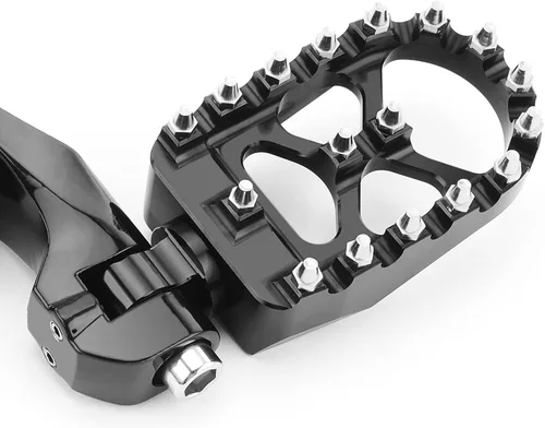 Miniatura 6 de Estriberas para motocicleta, pedales de estribera, estriberas de barra de carretera de 1.25 pulgadas, aptas para Harley Touring Honda, Kawasaki