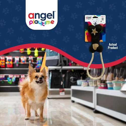 Miniatura 8 de Juguete de cuerda de hueso para perros, perfecto para perros XS - SM Juguetes duraderos para perros Estimulación interactiva y mental Hecho a