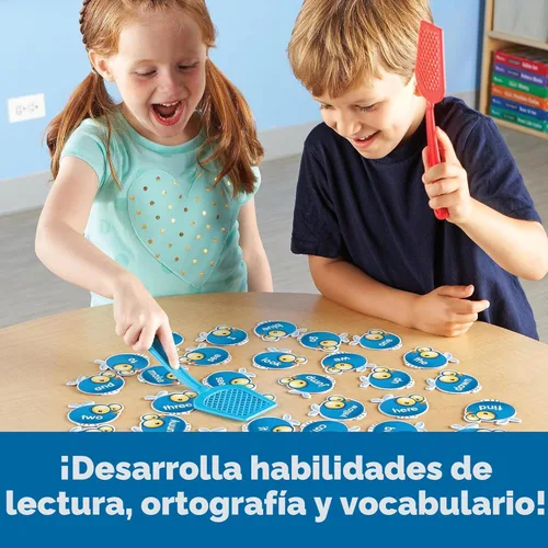 Miniatura 3 de Learning Resources Sight Word Swat Un juego de palabras de uso común - Tarjetas didácticas de fonética, juegos de mesa para niños, ortografía
