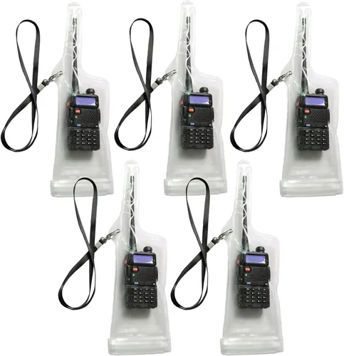 Miniatura 8 de Lsgoodcare 2 fundas portátiles de radio bidireccional, impermeable, a prueba de lluvia, compatibles con Motorola Kenwood Midland UV-3R UV-5R PX-888