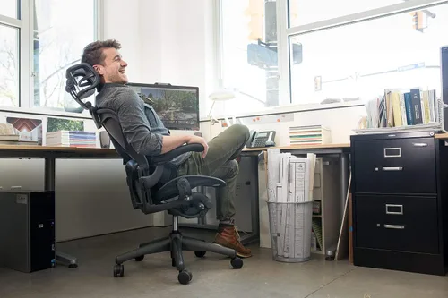 Miniatura 7 de Engineered Now El reposacabezas original para la silla Herman Miller Aeron (H3 para remasterizado, carbono)