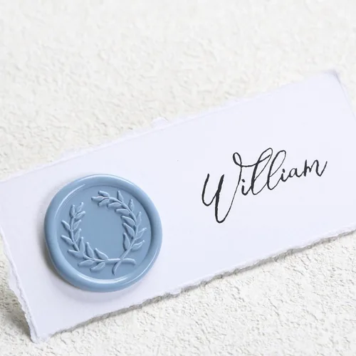 Miniatura 8 de UNIQOOO Barras de Cera de Sellado Azul Polvoriento Claro para Pistola de Pegamento para Sello de Cera - Perfecto para Invitaciones de Boda, Sobres