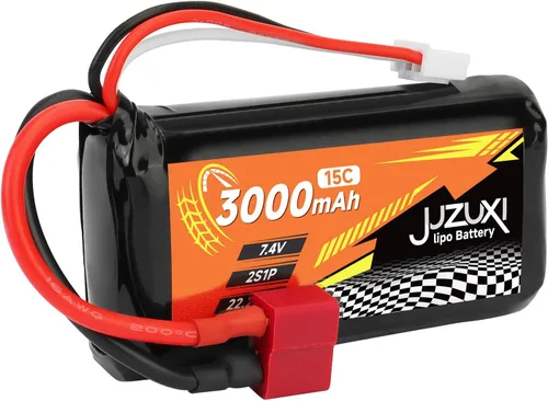 Miniatura 7 de Batería Lipo de 7.4V 3000mAh 2S 15C Baterías recargables de iones de litio con conector XH y T y 2 cargadores compatibles con WLtoys 12423 MJX 14301