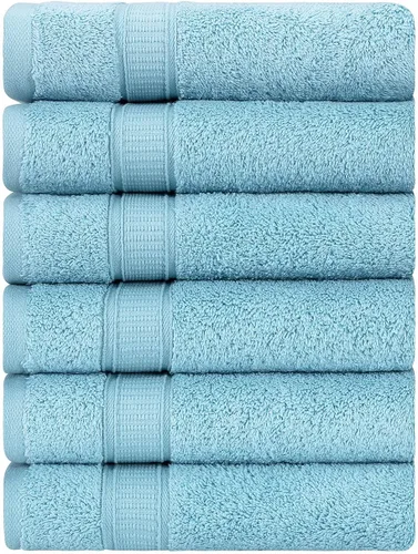 Miniatura 124 de LA HAMMAM - Paquete de 6 toallas de mano de 16 x 28 pulgadas de algodón turco para baño, cara, hotel, gimnasio y spa Extra suave al tacto, secado