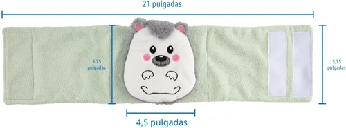 Miniatura 7 de Dr. Brown's Banda térmica para el vientre de Gripebelt para bebé, calma la barriga del bebé con suave calidez y compresión, erizo, 0 meses Hedgehog