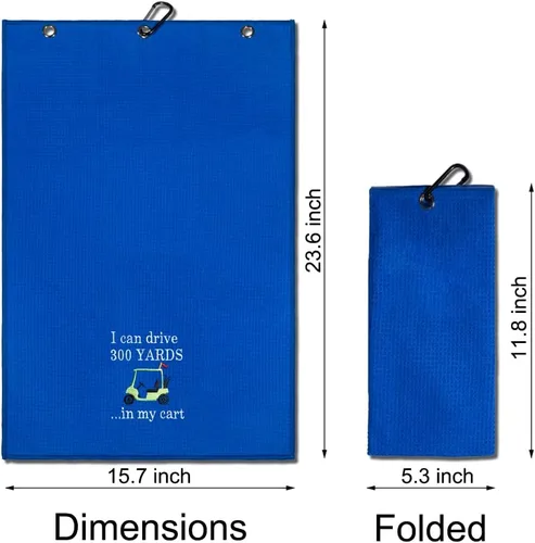 Miniatura 2 de TOUNER Toalla de golf divertida, regalos para papá, hombres, regalos de jubilación para golfistas, toalla de golf bordada divertida para bolsas
