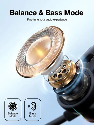 Miniatura 3 de Rythflo - Auriculares Bluetooth con banda para el cuello, ENC, protección contra el sudor IPX7, auriculares deportivos con micrófono mejorado por