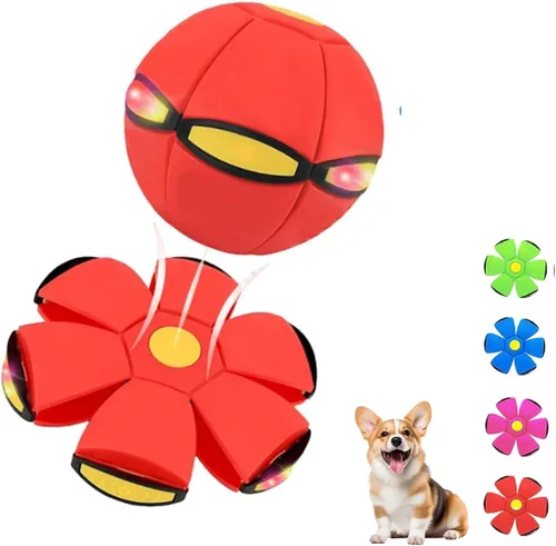Magic Bouncy Ball - Pelota inflable para niños, tira un disco y atrapa una bola, pelota de fútbol para interiores y exteriores, transformación de