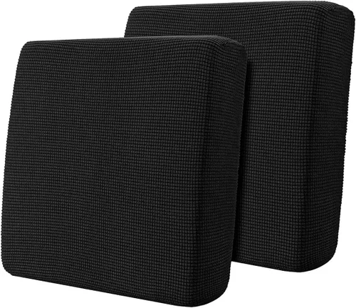 Miniatura 55 de Hokway Fundas de cojín elásticas para sofá Fundas de cojín para sofá Fundas de cojín de asiento de sofá Funda protectora de cojín(Chocolate, Mediano)