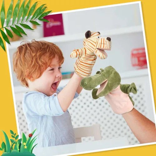 Miniatura 4 de Wettarn Juego de 12 Marionetas de Animales con Boca Activa para Niños, Juguete para Niños y Niñas, para Narración de Historias, Escuela Infantil
