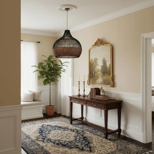 Miniatura 2 de Arturesthome Luces Colgantes de Ratán Negro, Candelabro de Mimbre Boho Accesorio de Iluminación de Cesta, Lámpara Colgante Grande de Tejido Natural