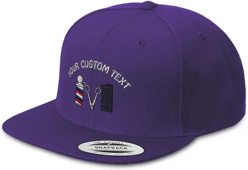 Miniatura 13 de Speedy Pros Gorra Snapback para hombre, de ala plana, con logotipo de peluquero, bordado, de acrílico