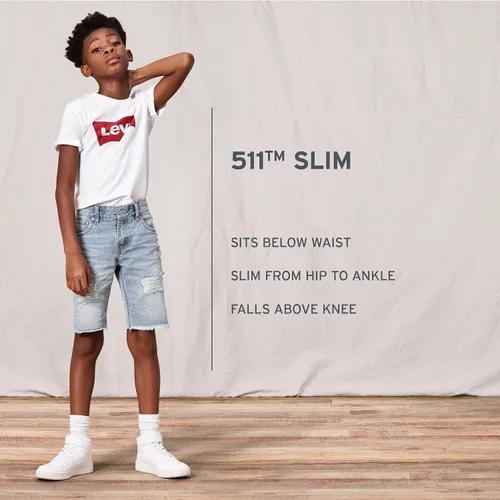 Miniatura 6 de Levi's Pantalones cortos de mezclilla 511 Slim Fit para niño