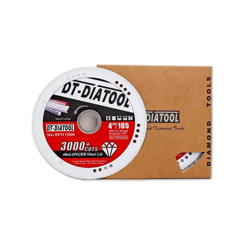 Miniatura 9 de DT-DIATOOL Ruedas de corte de diamante de 4 x 7/8 "para cuchillas de corte de metal de acero y hierro para amoladora angular