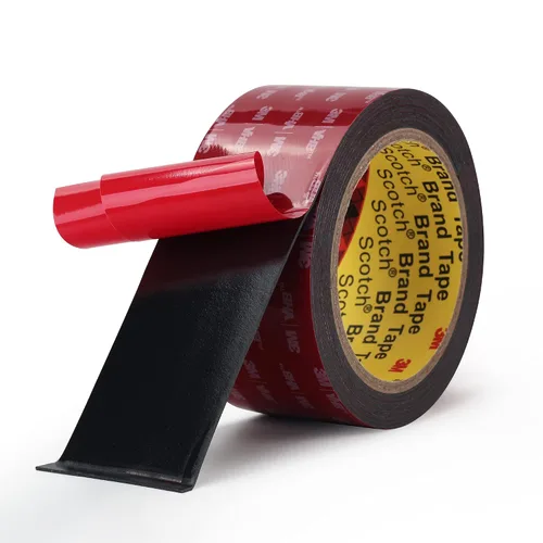 Miniatura 12 de Cinta de montaje de doble cara 3M 5925 VHB Negra de espuma adhesiva fuerte de alta unión resistente al agua adhesivo fuerte Grosor 0.64 mm