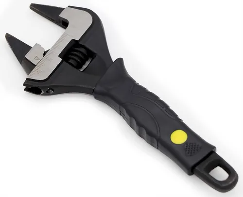 Miniatura 6 de Llave ajustable de mandíbula extra delgada de 8 pulgadas, negra, acero de aleación