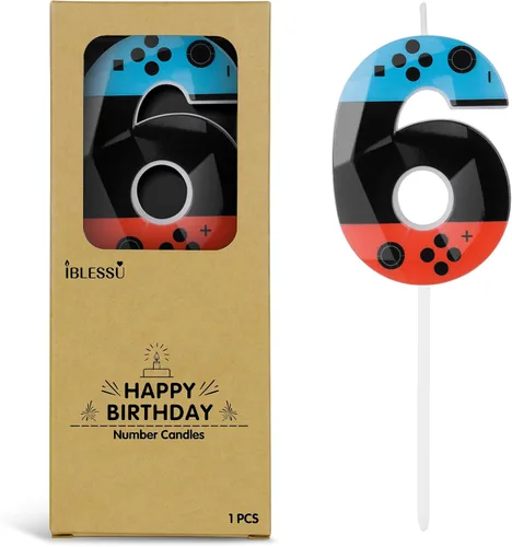 Miniatura 16 de Velas de cumpleaños de autos de carreras número 3, velas de cumpleaños a cuadros negros y blancos de 2.68 pulgadas, velas de números con temática