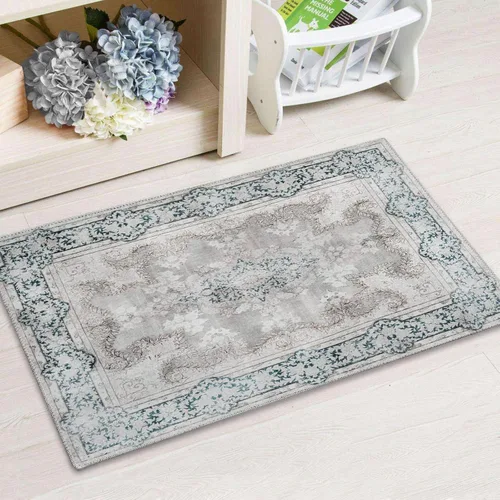 Miniatura 24 de DECOMALL Alfombra lavable de 2 pies 6 x 9 pies, alfombra para pasillo con respaldo de goma, antideslizante para cocina Rojo rosa