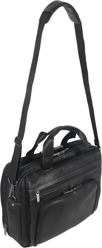 Miniatura 4 de Kenneth Cole REACTION "Out of the Bag" Manhattan - Bolso bandolera de cuero colombiano para laptop de 15.6" para viajes y negocios
