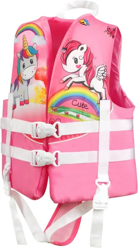 Miniatura 8 de Chaleco de natación para niños pequeños, flotador de piscina para niños, flotador de natación para niños de 20 a 70 libras, chaleco flotante