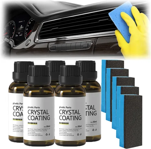 Miniatura 8 de Revestimiento de cristal para plástico del carro, revestimiento de cristal de piezas de plástico, agente de renovación de piezas de plástico para 2